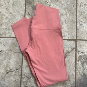 New Lululemon pink Align leggings. Size 6